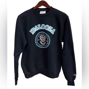 Champion Navy Blue Ipalooza IPA Hop Fest Crewneck Sweatshirt Size Small